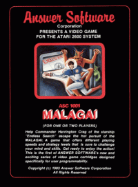 Malagai Atari 2600 US box art